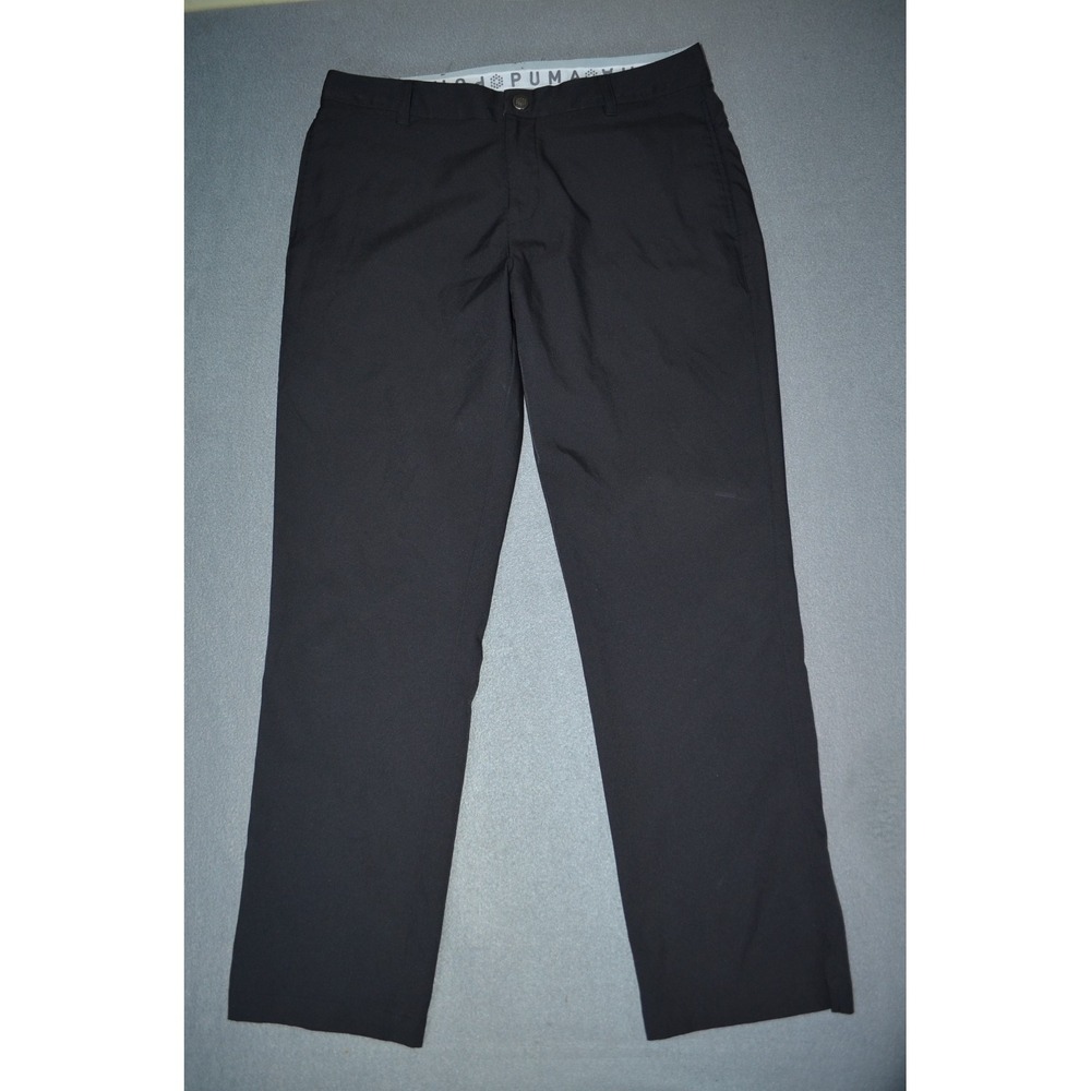 Puma Mens Golf Pants Black Size 33x30 Performance Stretch